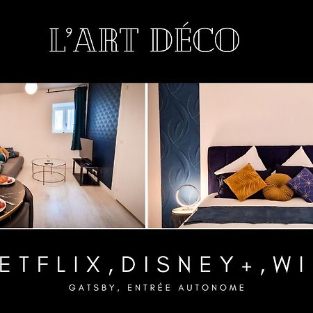 L'Art Deco 3 Etoiles Wifi, Netflix, Disney, Coeur De Bastide Villefranche-de-Rouergue Kültér fotó